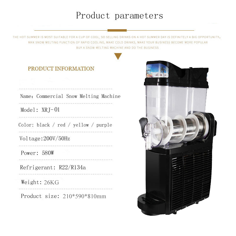 15L Commercial Slushie Machine - Slushie Machine Vending ulasan dan harga