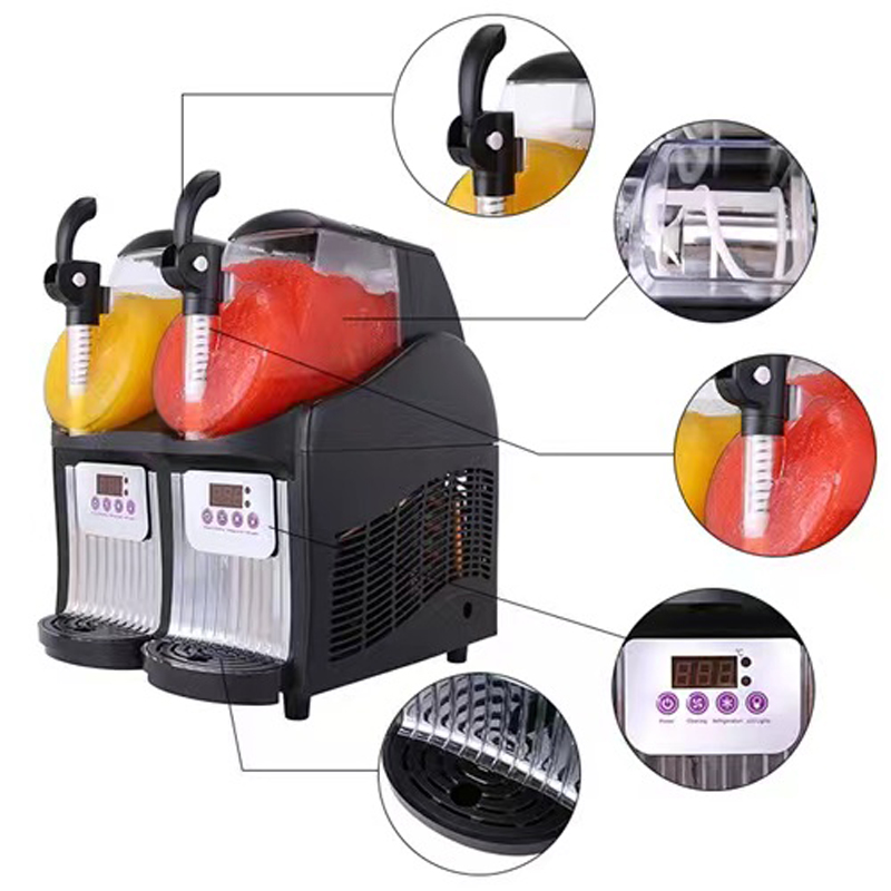 4L 2 Jar Commercial Slushie Ma - Slushie Machine Vending ulasan dan harga
