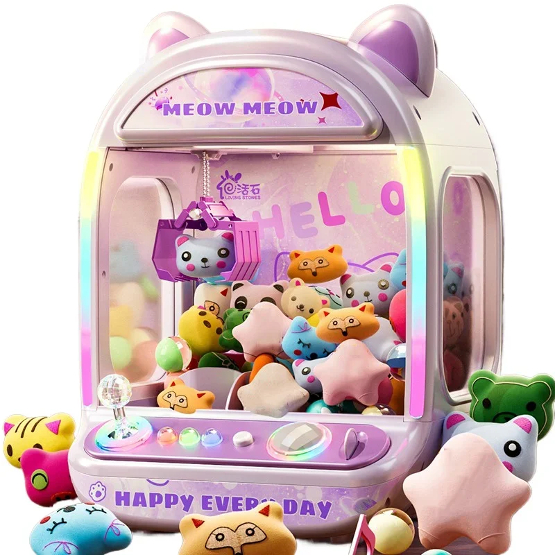 DIY Purple Automatic Doll Mach - Coin Pusher Machine ulasan dan harga